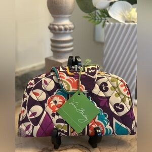 Vera Bradley KISS n SNAP WALLET Clutch in Plum Crazy  NWT